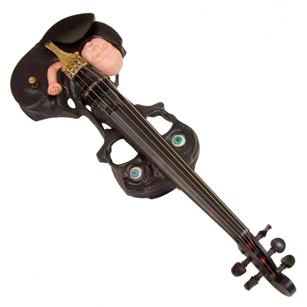 Stratton Skull Hand-Carved 5-string, Plastic Baby Head - Image 9