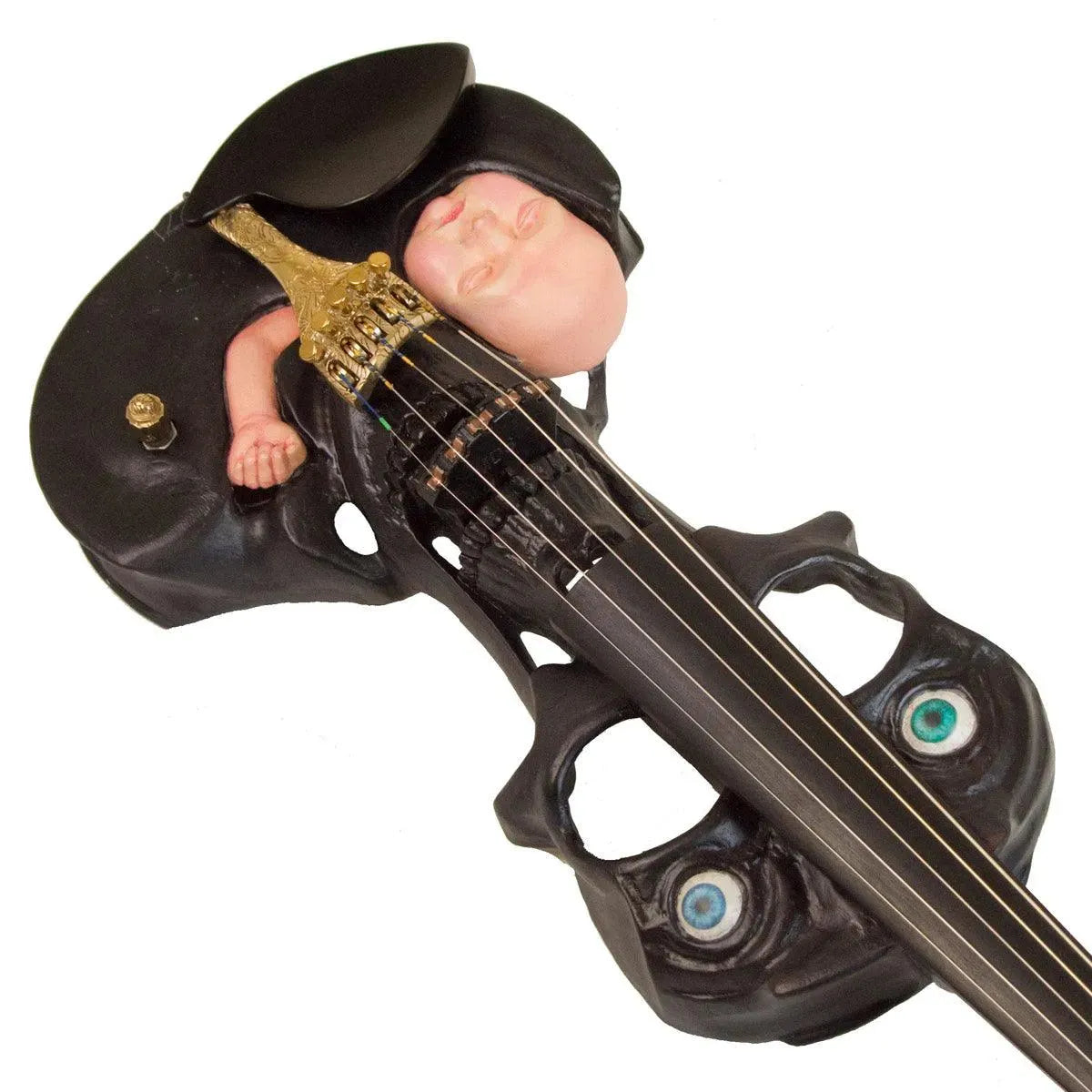 Stratton Skull Hand-Carved 5-string, Plastic Baby Head - Image 21