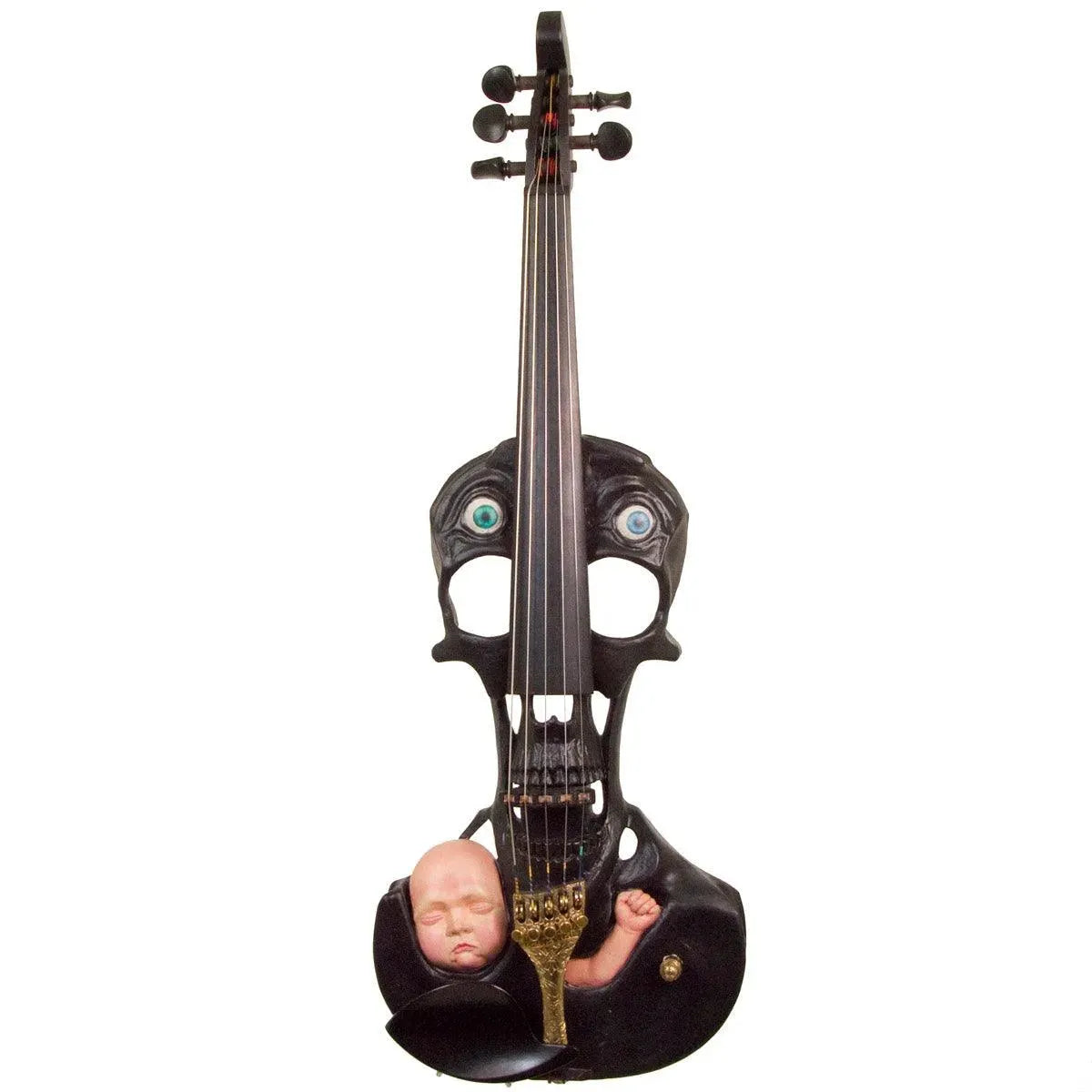 Stratton Skull Hand-Carved 5-string, Plastic Baby Head