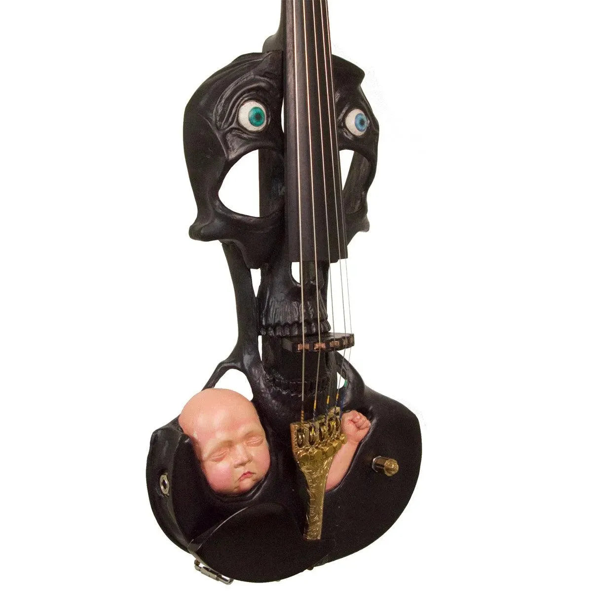 Stratton Skull Hand-Carved 5-string, Plastic Baby Head - Image 14