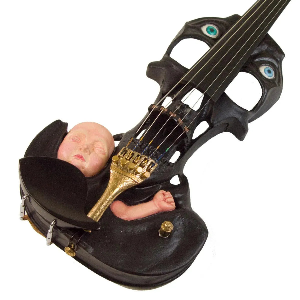 Stratton Skull Hand-Carved 5-string, Plastic Baby Head - Image 24