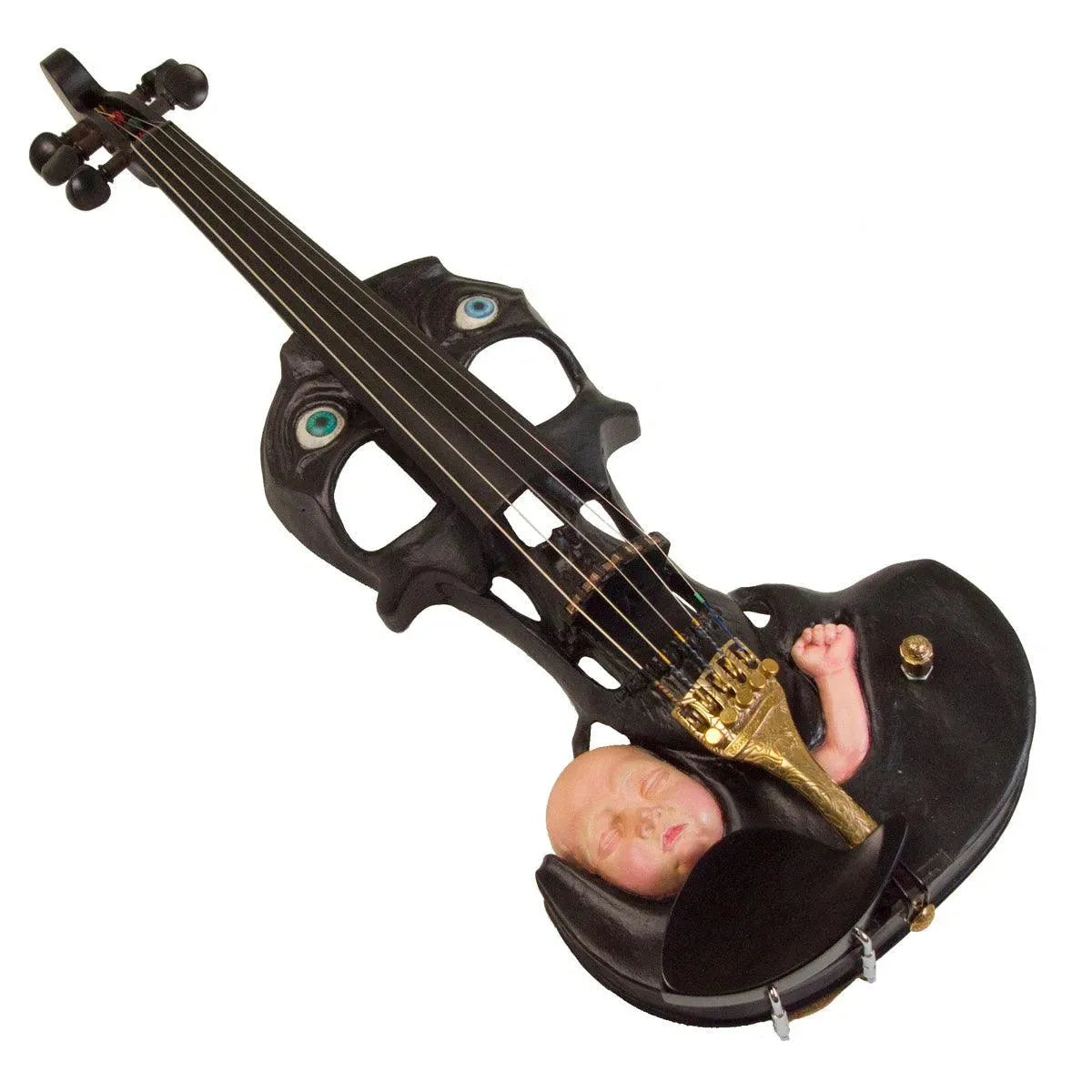 Stratton Skull Hand-Carved 5-string, Plastic Baby Head - Image 11