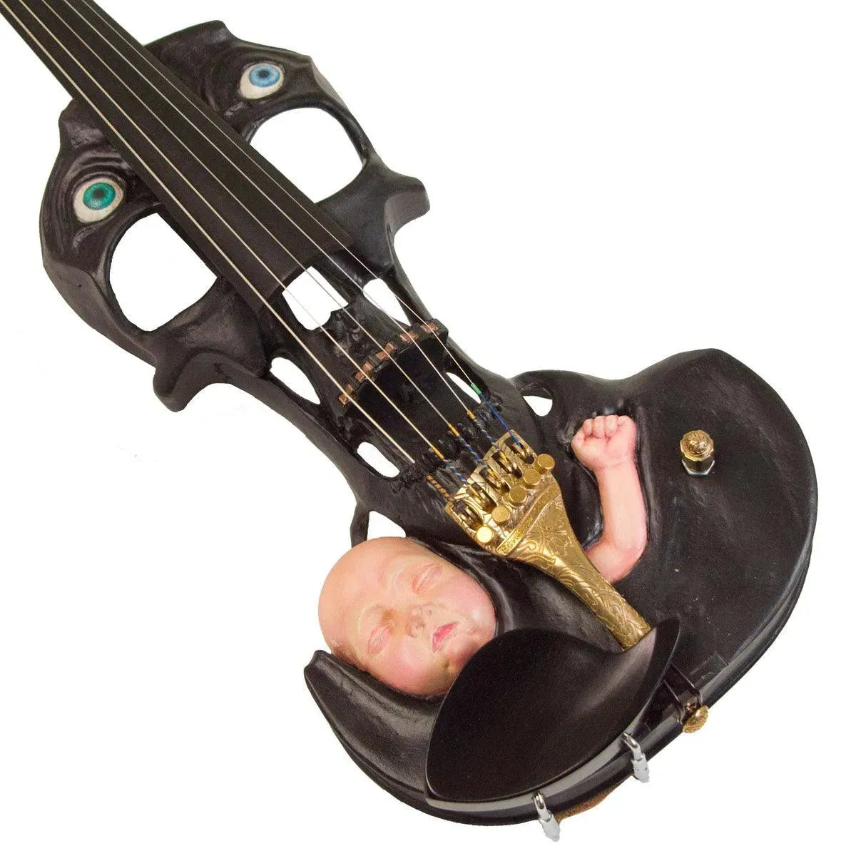 Stratton Skull Hand-Carved 5-string, Plastic Baby Head - Image 23