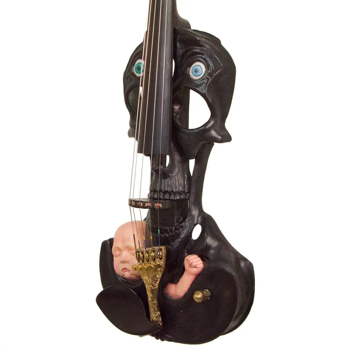 Stratton Skull Hand-Carved 5-string, Plastic Baby Head - Image 20