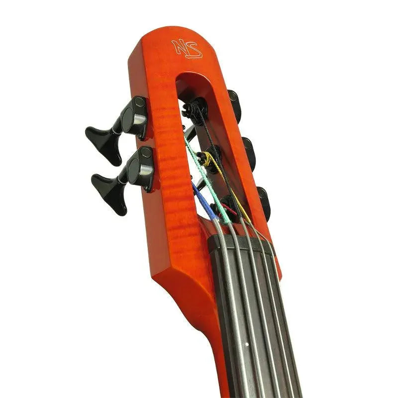 NS Design WAV5 5-string upright bass, Amberburst - Image 4