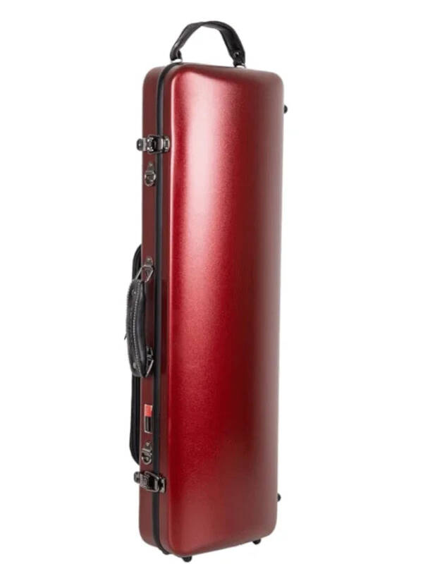 CrossRock CRF4050VF-R Poly Carbon Oblong 4/4 Violin Case, Red
