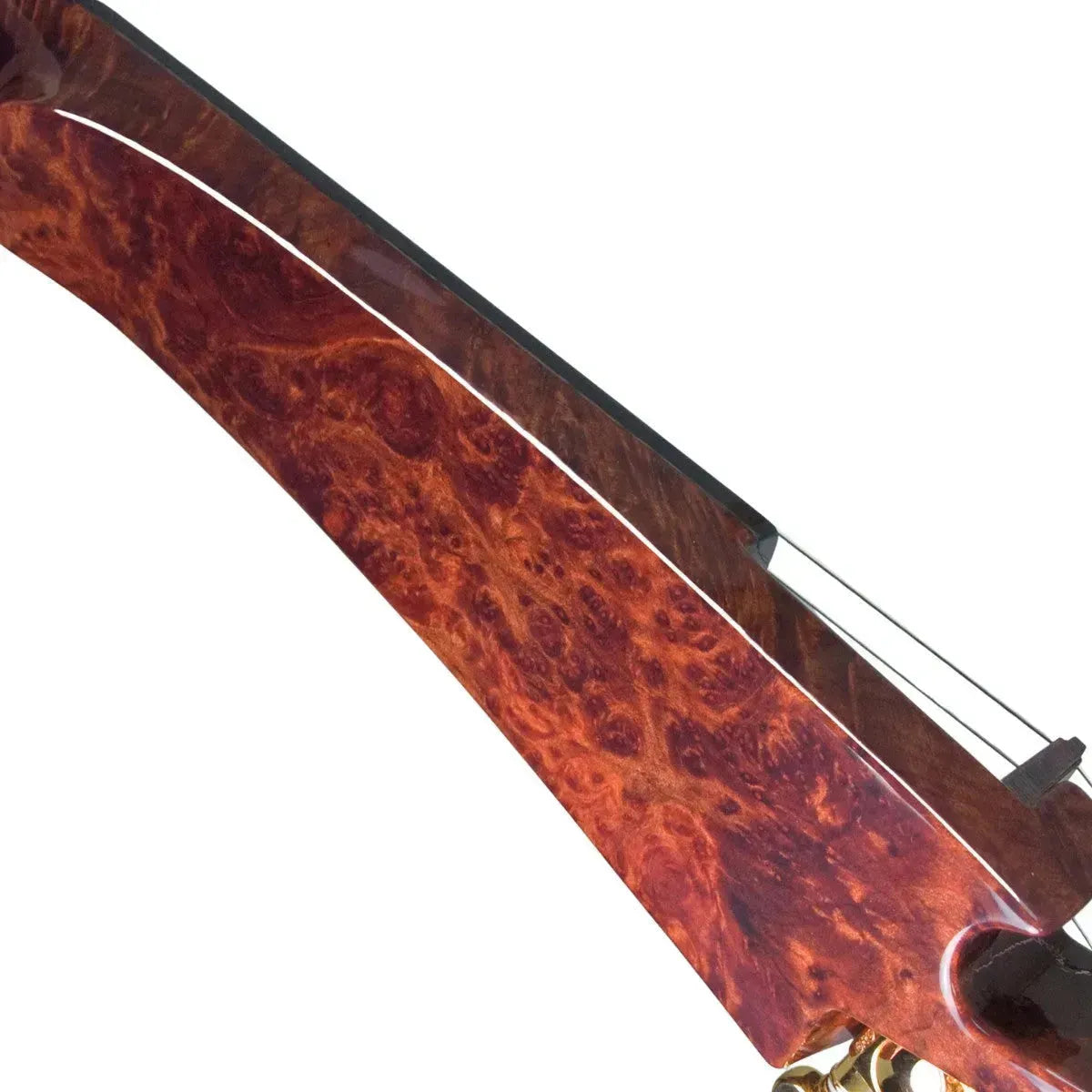 Jordan 5-String Electric Violin, Redwood Burl, Starfish Designs Bridge - Image 6