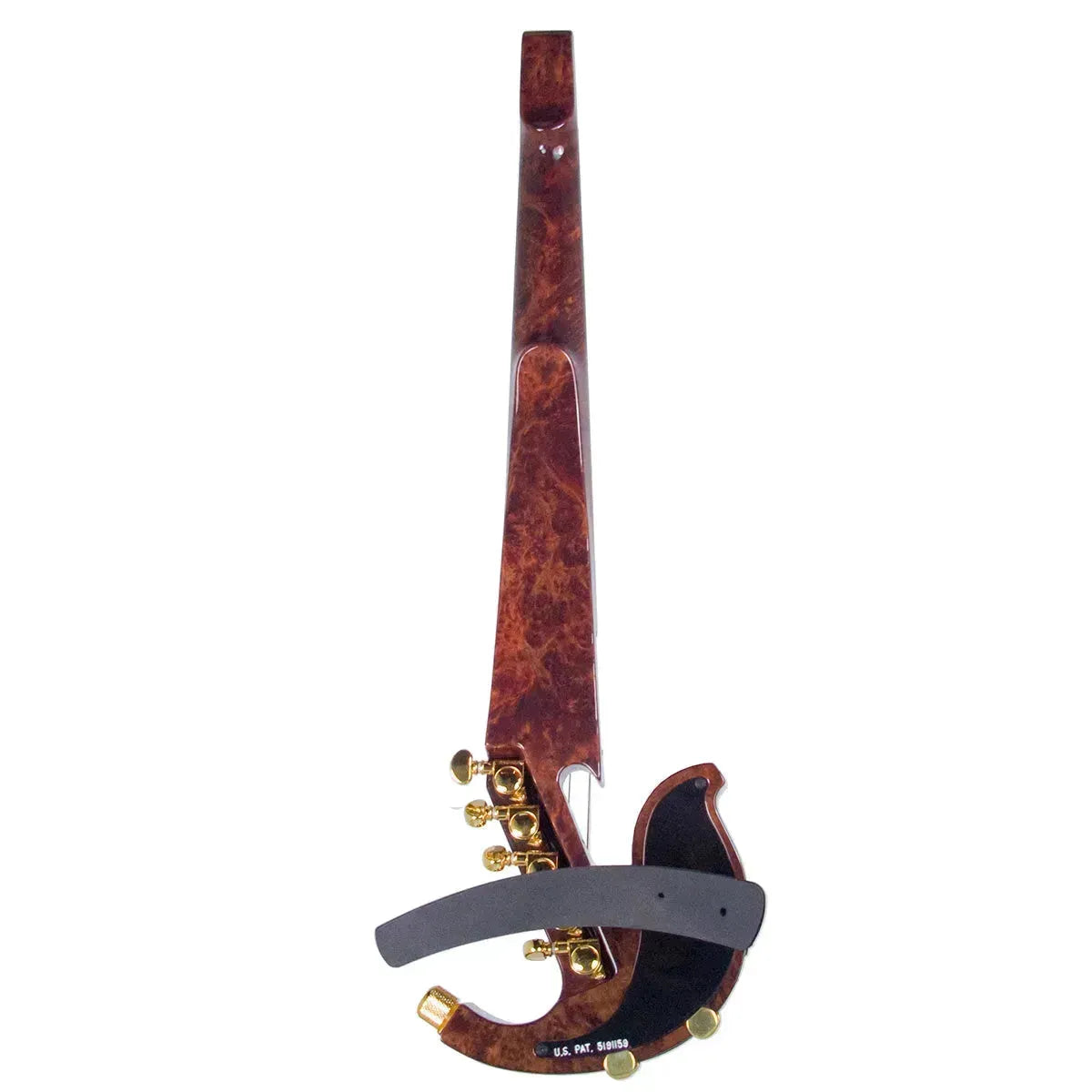 Jordan 5-String Electric Violin, Redwood Burl, Starfish Designs Bridge - Image 3