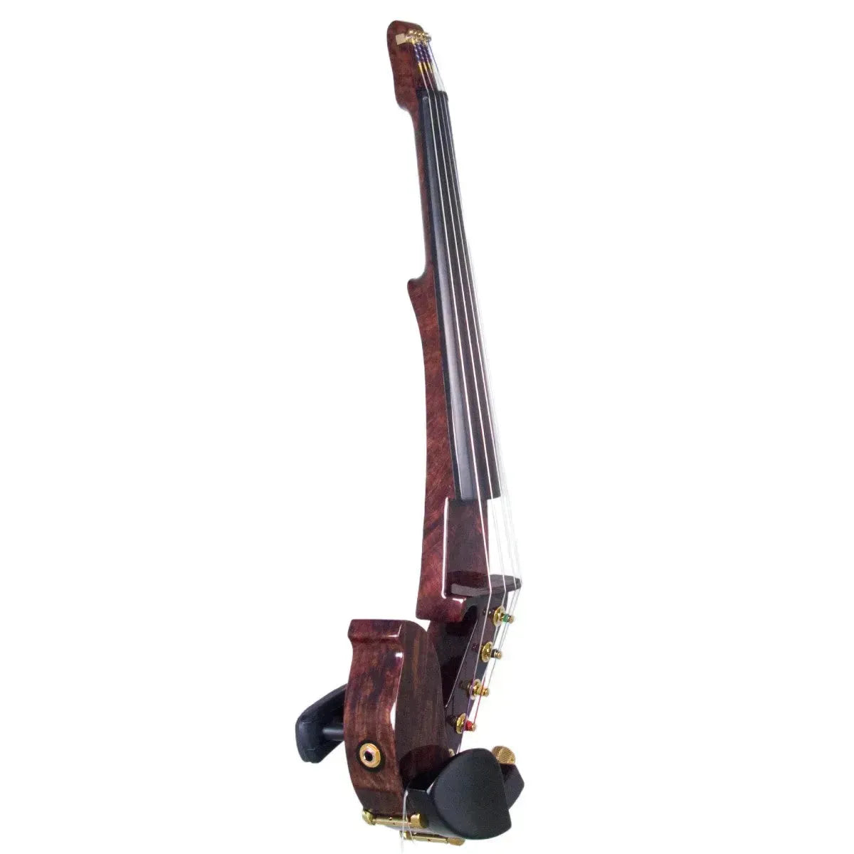 Jordan 5-String Electric Violin, Redwood Burl, Starfish Designs Bridge - Image 2