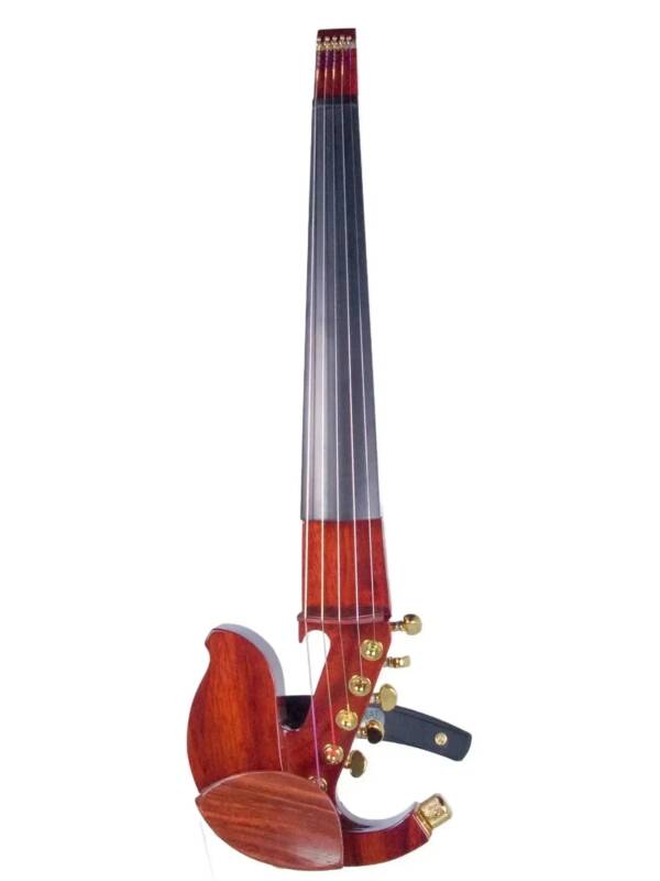Jordan 5-String Electric Violin, Padauk with Starfish Designs pickup