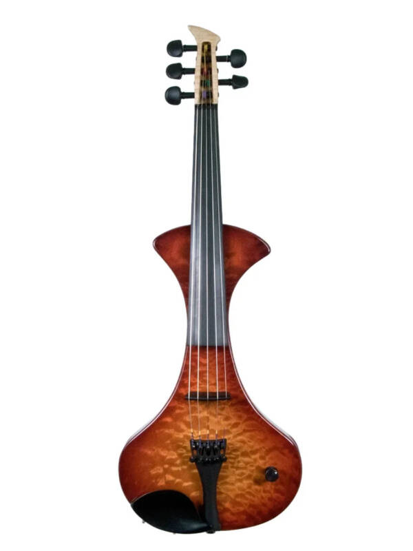MSI Modern 5-string electric violin, Mojave Burst over a quilted maple top