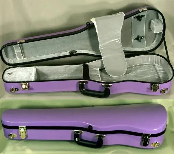 Bobelock 1007 shaped violin case, purple/grey