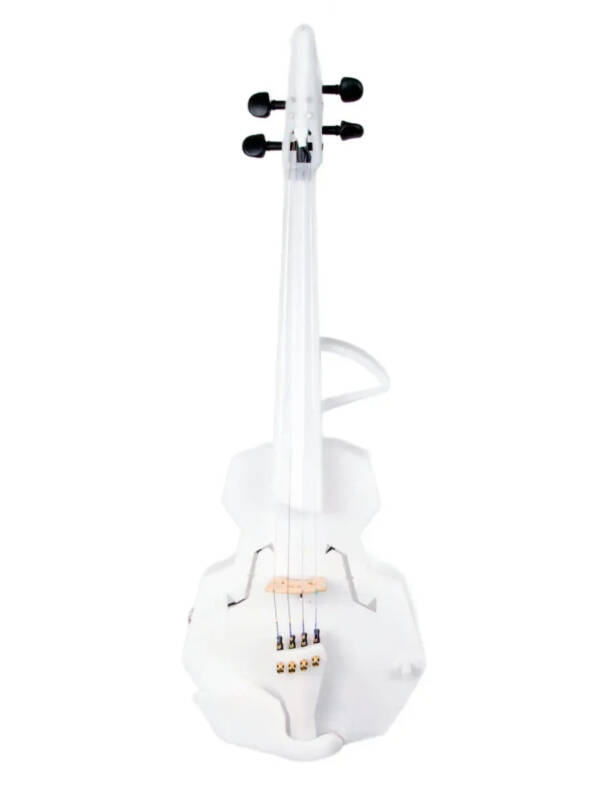 OpenFab Strata Glow 4-String Acoustic-Electric Violin, White with LR Baggs pickup & LEDs