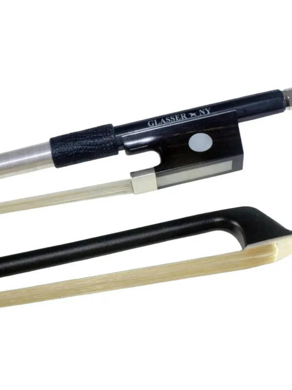 Glasser 2000X carbon graphite violin bow, black