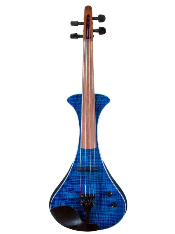 Aurora WS 4-string electric violin, Blue Aqua Transparent Finish