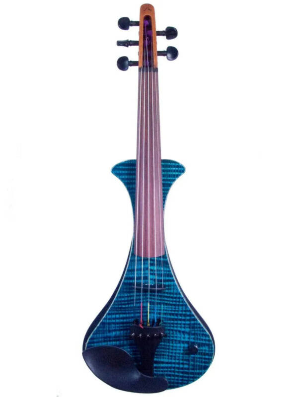 Aurora WS 5-string electric violin with transparent teal finish