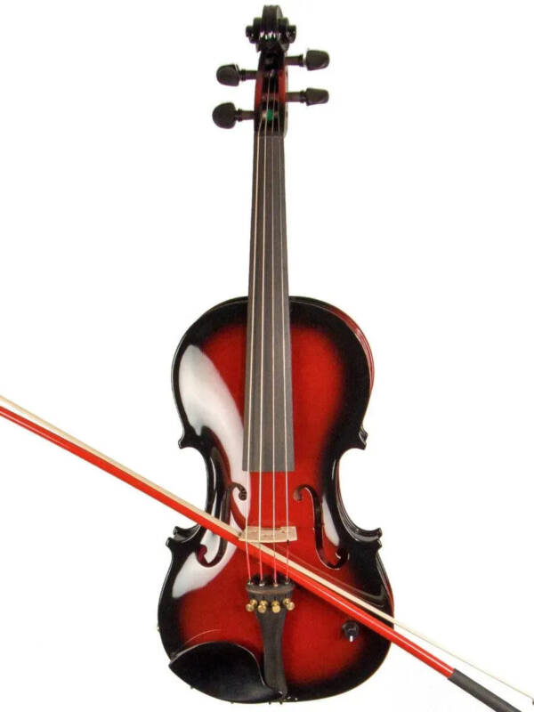 Barcus Berry Vibrato AE violin, Red Berry Burst