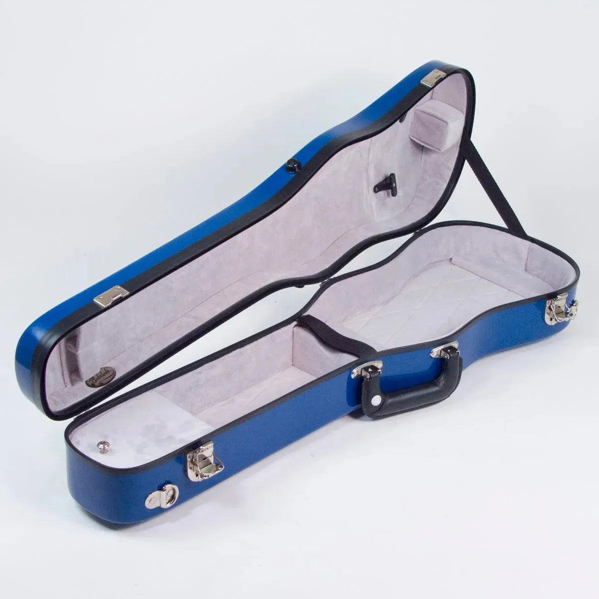 Bobelock 1007 shaped violin case, blue/grey - Image 5