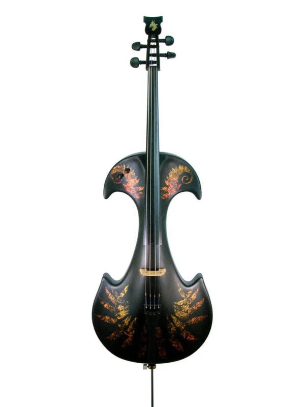 Bridge Draco Dragon electric cello, Phoenix custom finish
