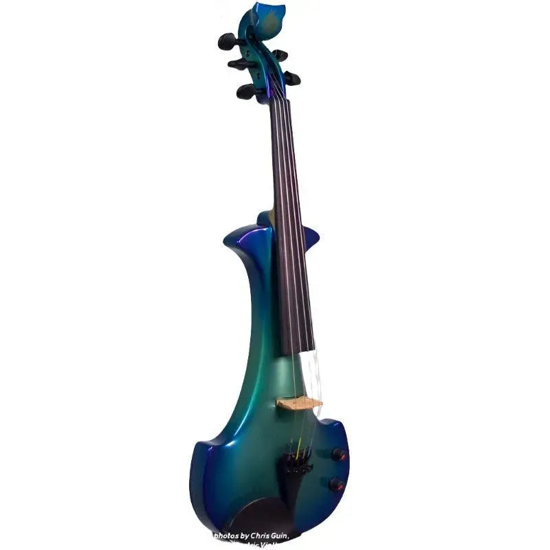 Bridge Lyra Dragon custom hi-spec electric violin, Barrier Reef finish - Image 2
