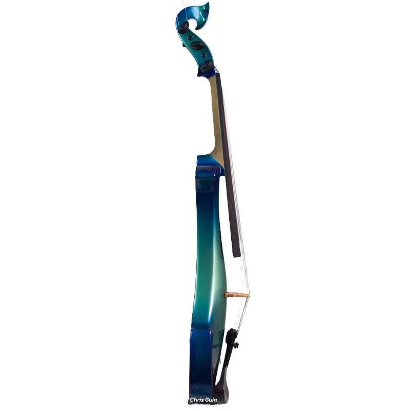 Bridge Lyra Dragon custom hi-spec electric violin, Barrier Reef finish - Image 3