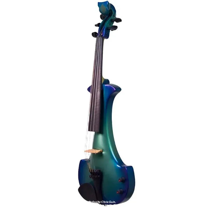 Bridge Lyra Dragon custom hi-spec electric violin, Barrier Reef finish - Image 8
