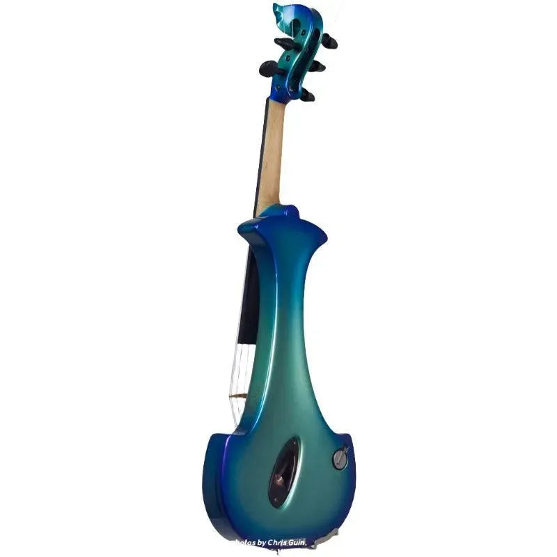 Bridge Lyra Dragon custom hi-spec electric violin, Barrier Reef finish - Image 6