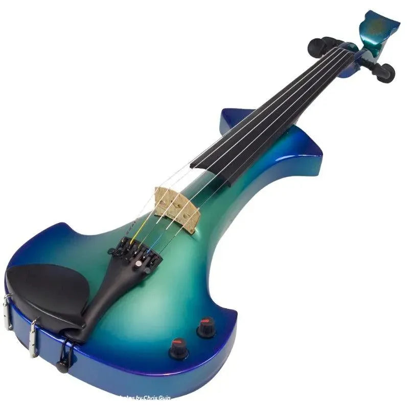 Bridge Lyra Dragon custom hi-spec electric violin, Barrier Reef finish - Image 12