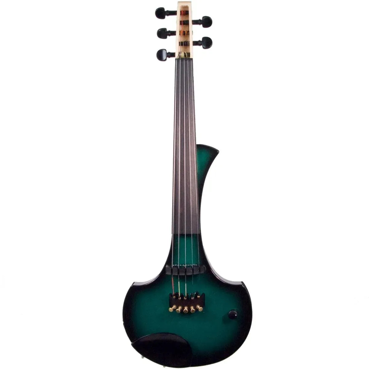 Cantini Earphonic 5-String Electric Violin with MIDI, Green/Black Burst