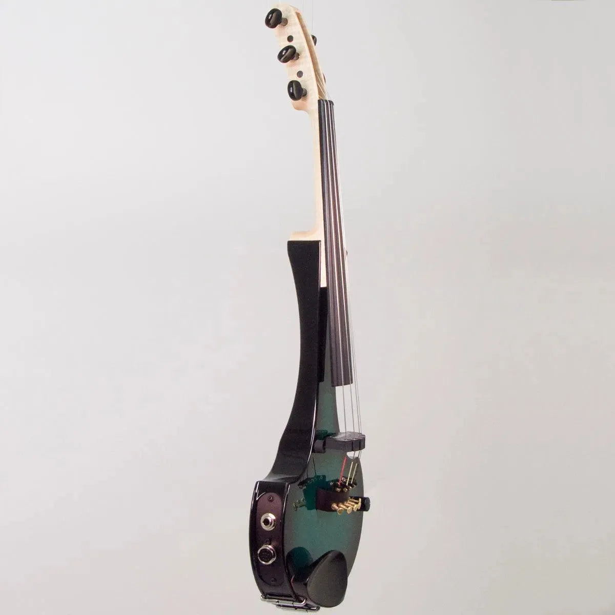 Cantini Earphonic 5-String Electric Violin with MIDI, Green/Black Burst - Image 4