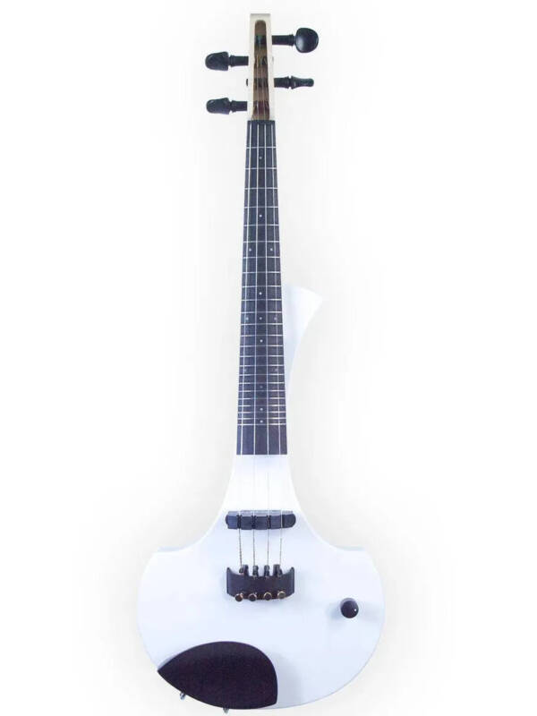 Cantini Earphonic Fretted Electric Violin with MIDI, White