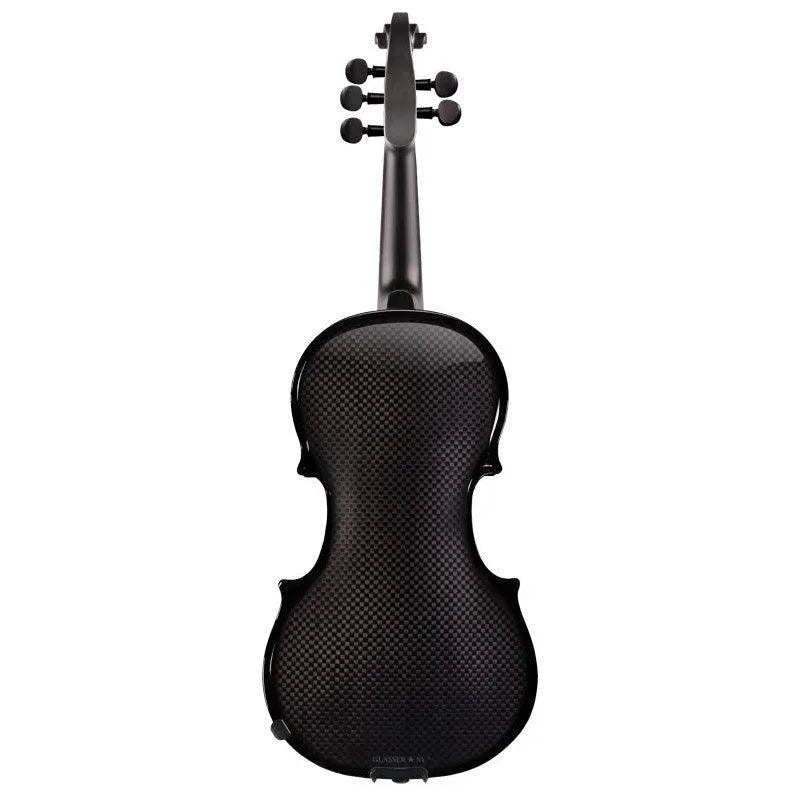 Glasser AE LEFT-HANDED 5-String carbon composite acoustic-electric violin, black - Image 2