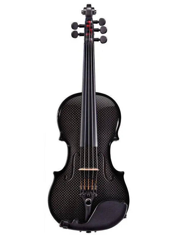 Glasser AE LEFT-HANDED 5-String carbon composite acoustic-electric violin, black
