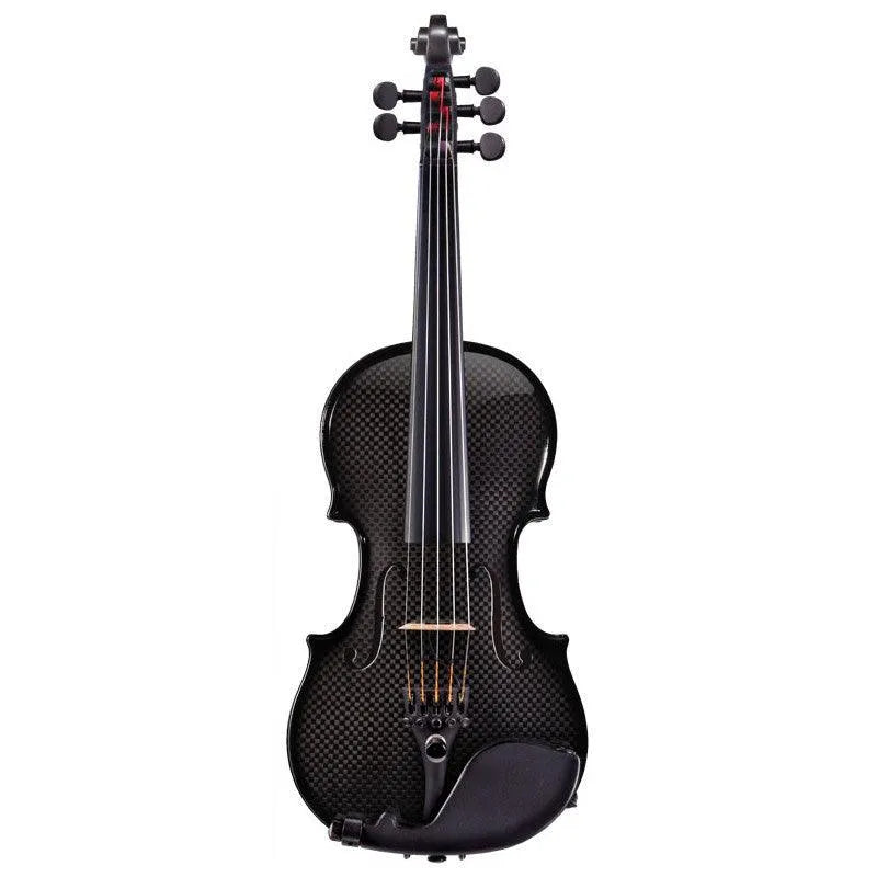 Glasser AE LEFT-HANDED 5-String carbon composite acoustic-electric violin, black