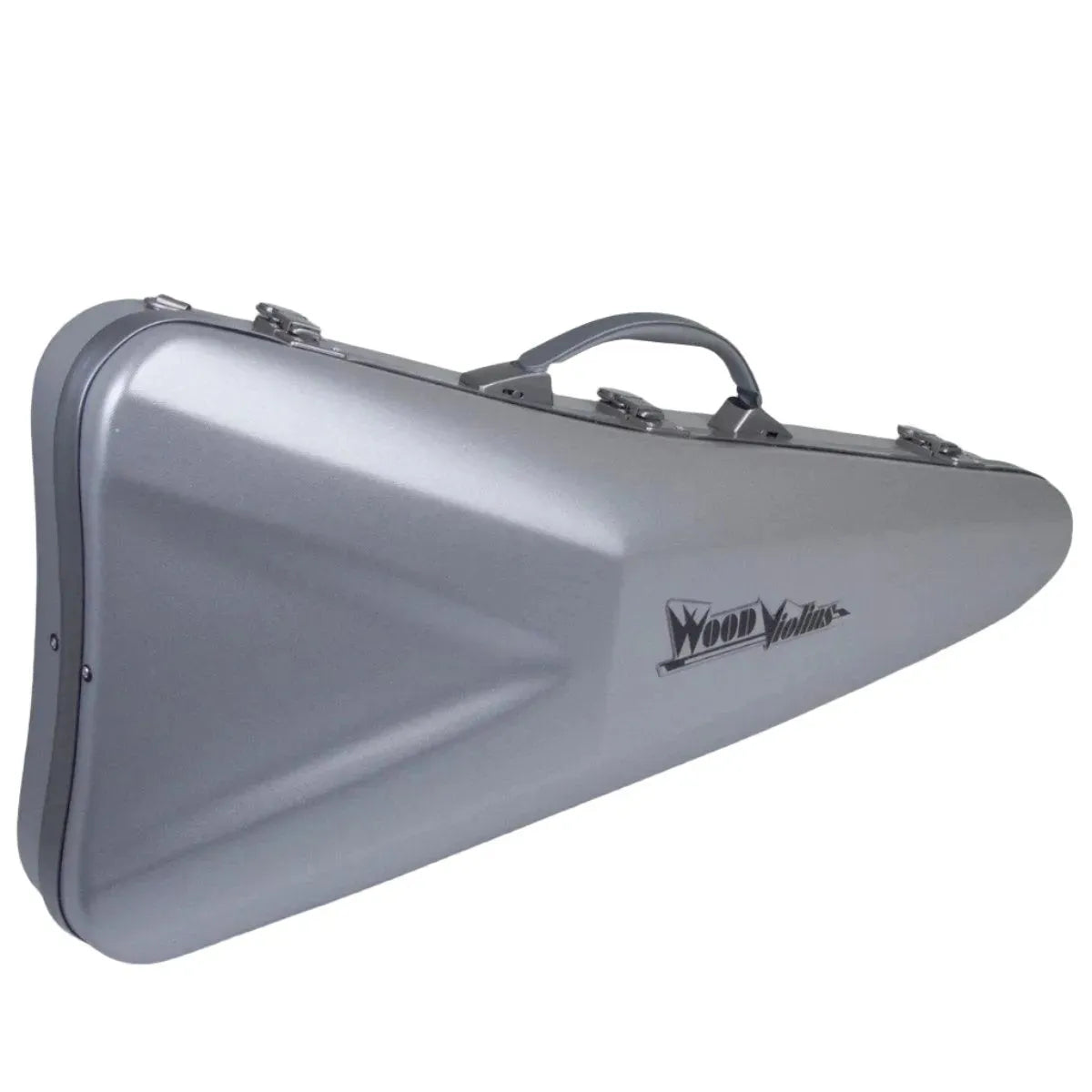 Wood Violins custom Bam Viper hard case, silver - Image 8