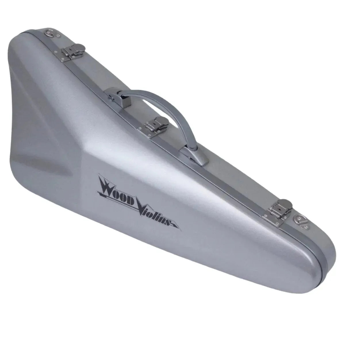 Wood Violins custom Bam Viper hard case, silver - Image 7