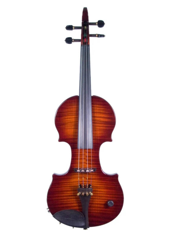 ZETA CV44 Jazz Classic Electric Violin, Roasted Flamed Maple top with Chocolate Burst finish