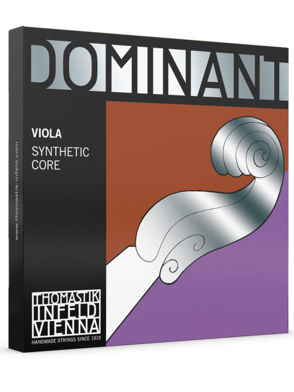 Thomastik Dominant 141 viola string set, Medium tension with ball end