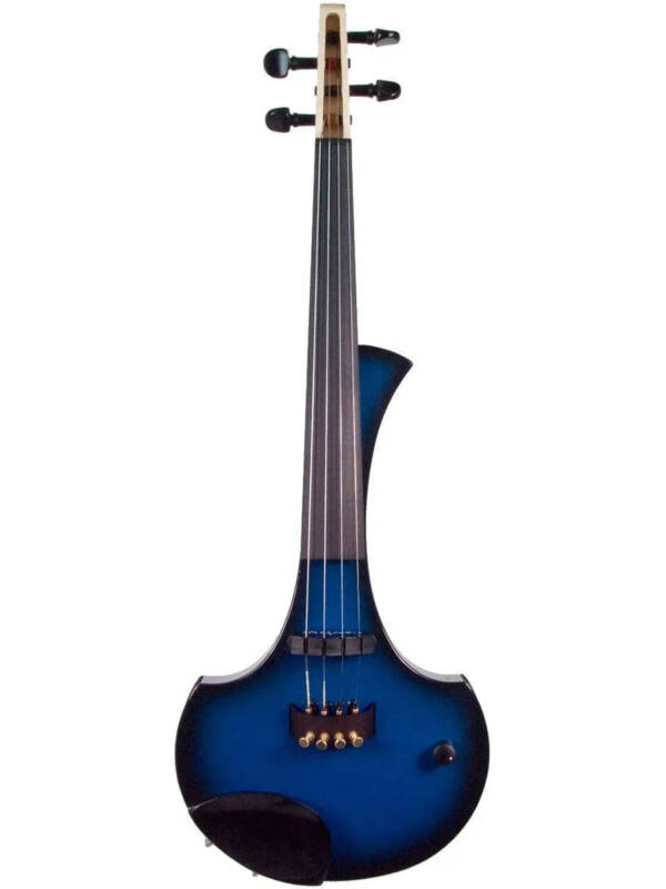 Cantini Earphonic Electric Violin with MIDI, Blue/Black Sunburst