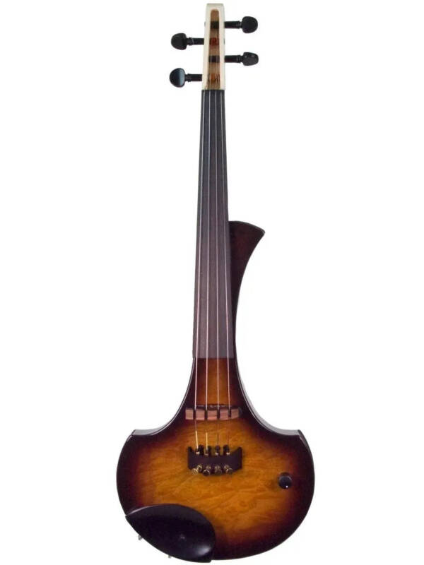 Cantini Earphonic Electric Violin with MIDI, Occhietto Tobacco Burst
