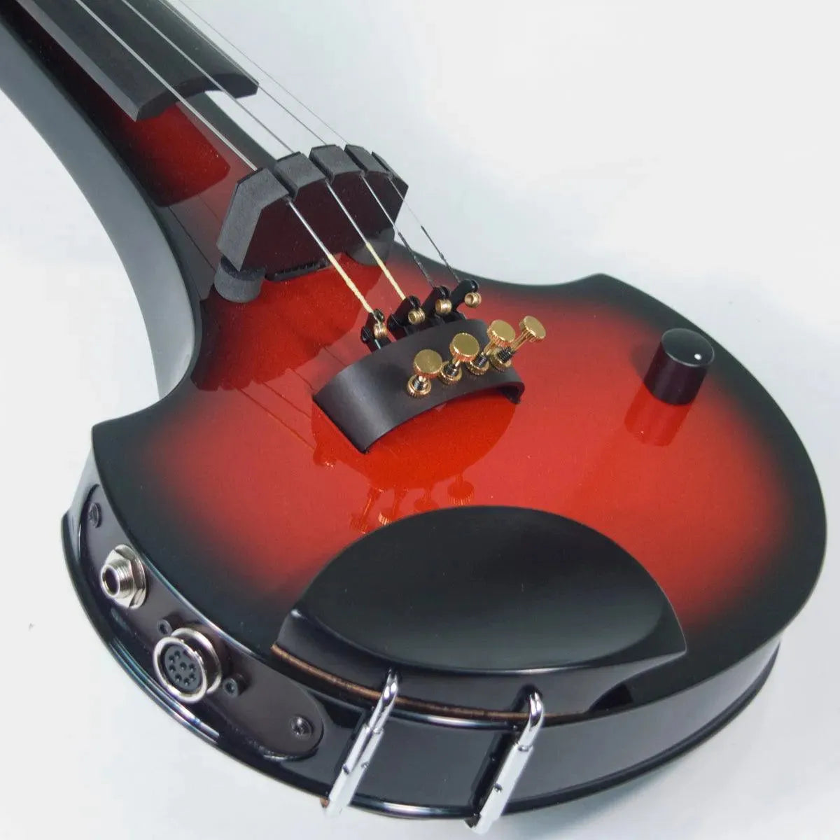 Cantini Earphonic Electric Violin with MIDI, Red/Black Sunburst - Image 16
