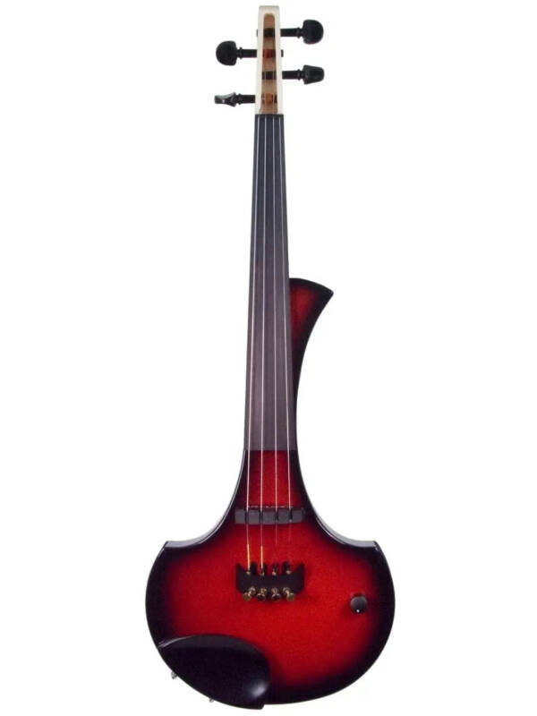 Cantini Earphonic Electric Violin with MIDI, Red/Black Sunburst