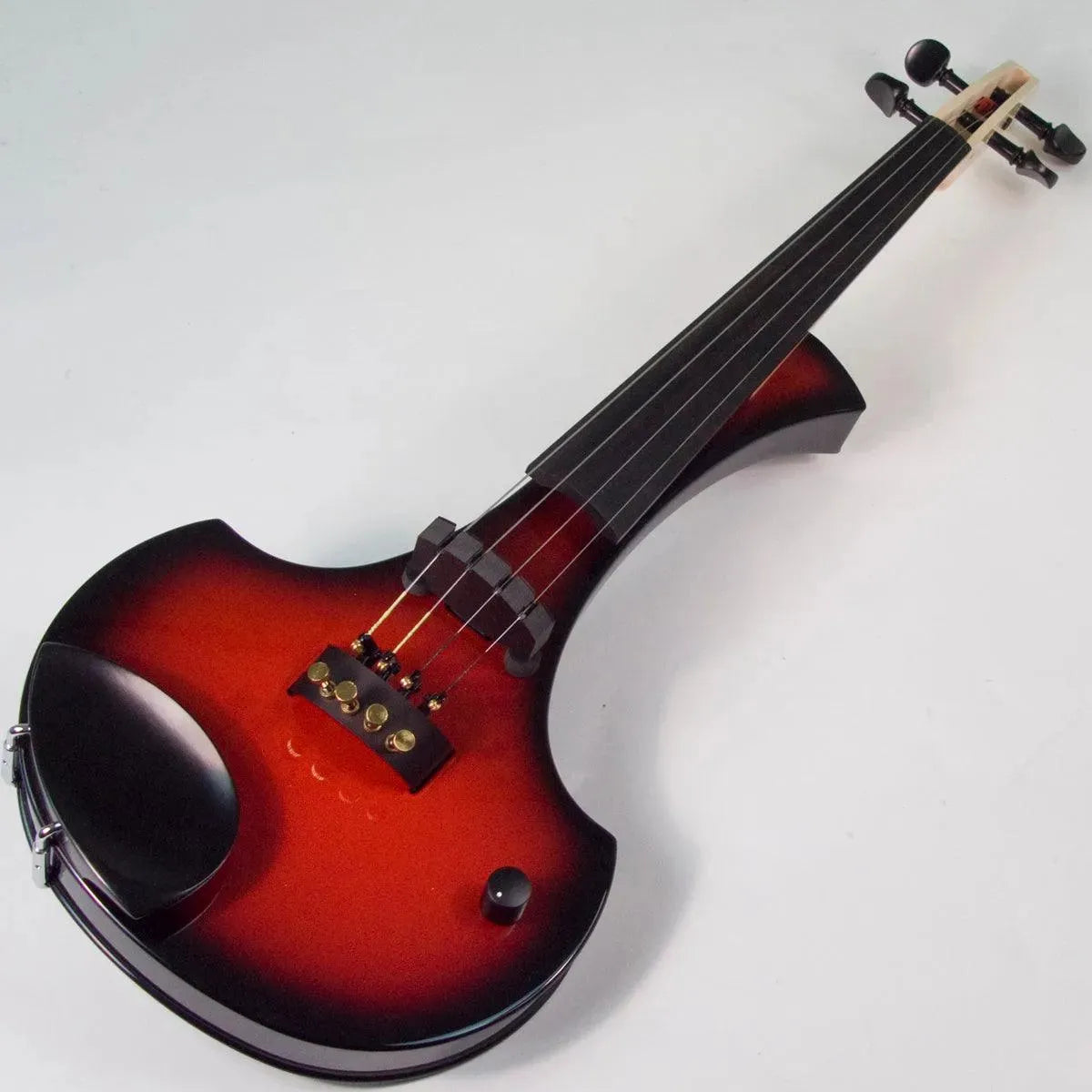 Cantini Earphonic Electric Violin with MIDI, Red/Black Sunburst - Image 13