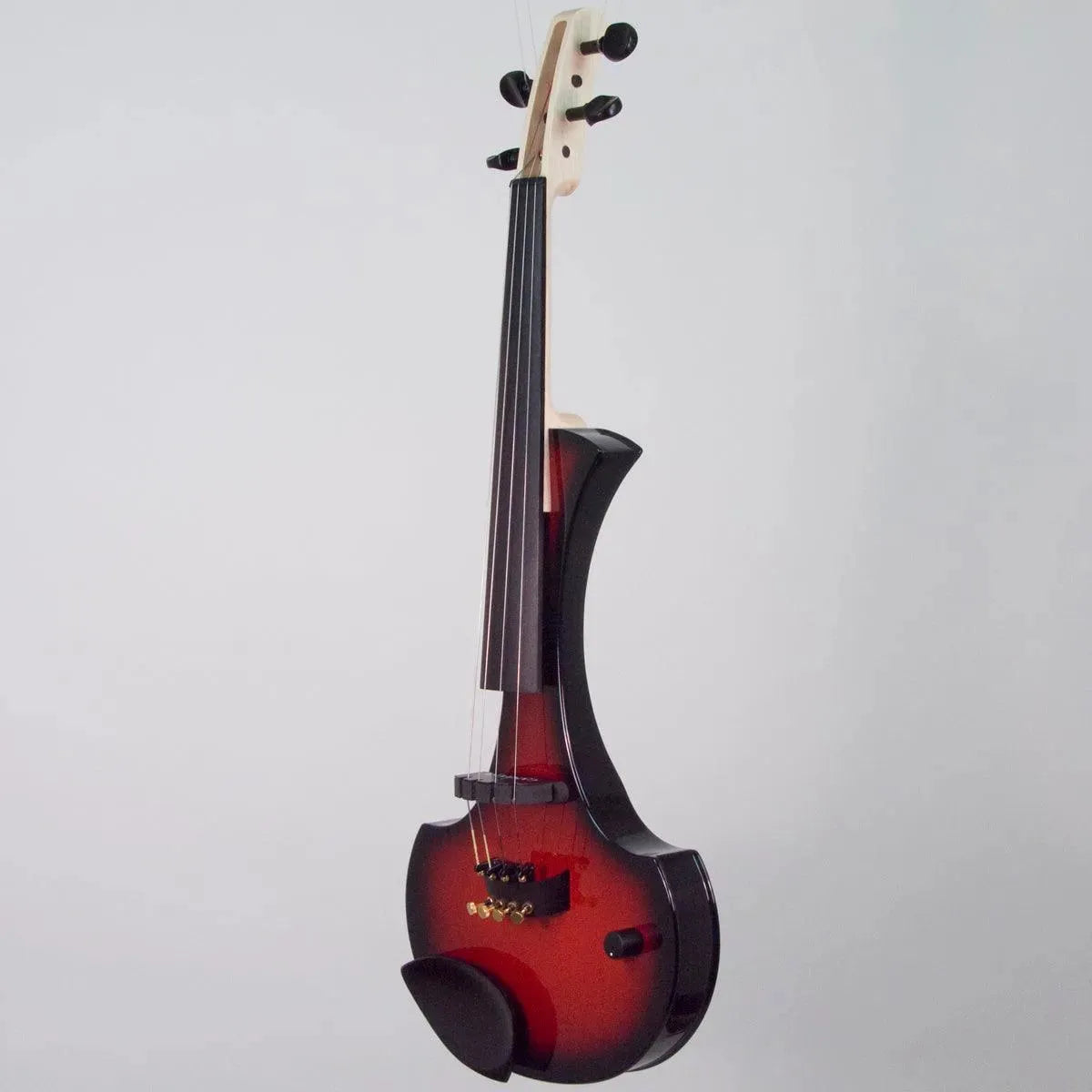 Cantini Earphonic Electric Violin with MIDI, Red/Black Sunburst - Image 9