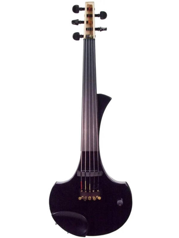 Cantini Earphonic 5-String Electric Violin with MIDI, Gloss Black