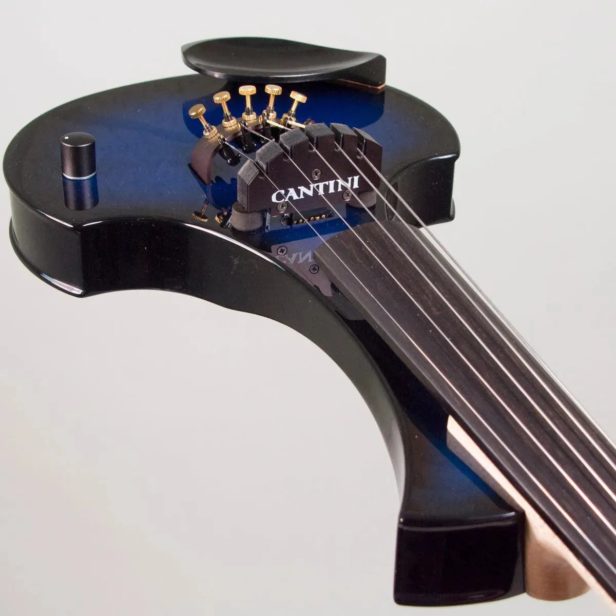 Cantini Earphonic 5-String Electric Violin with MIDI, Blue/Black Sunburst - Image 10