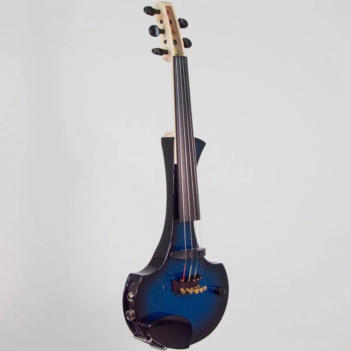 Cantini Earphonic 5-String Electric Violin with MIDI, Blue/Black Sunburst - Image 3