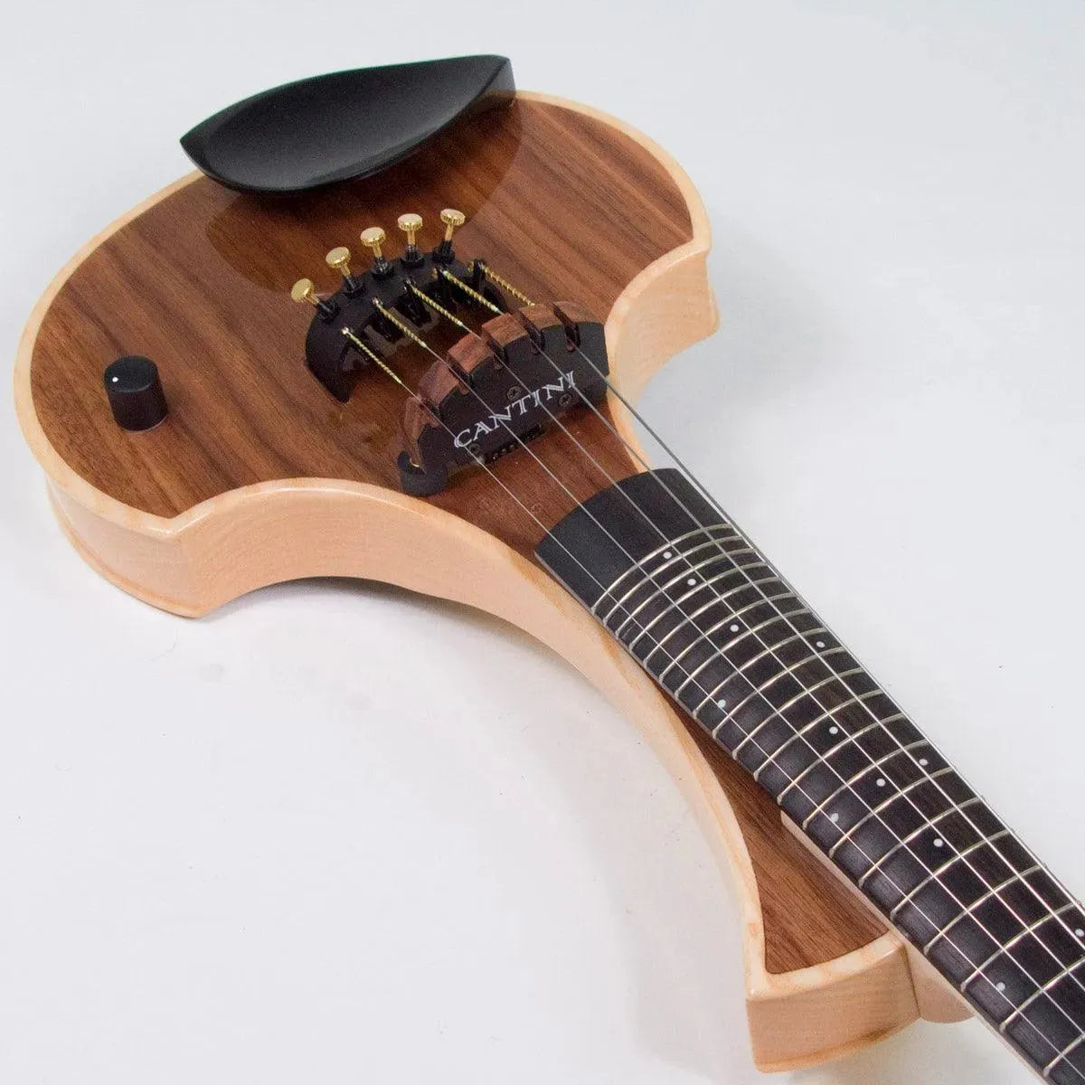 Cantini Earphonic 5-string Fretted Electric Violin with MIDI, Canaletto - Image 14