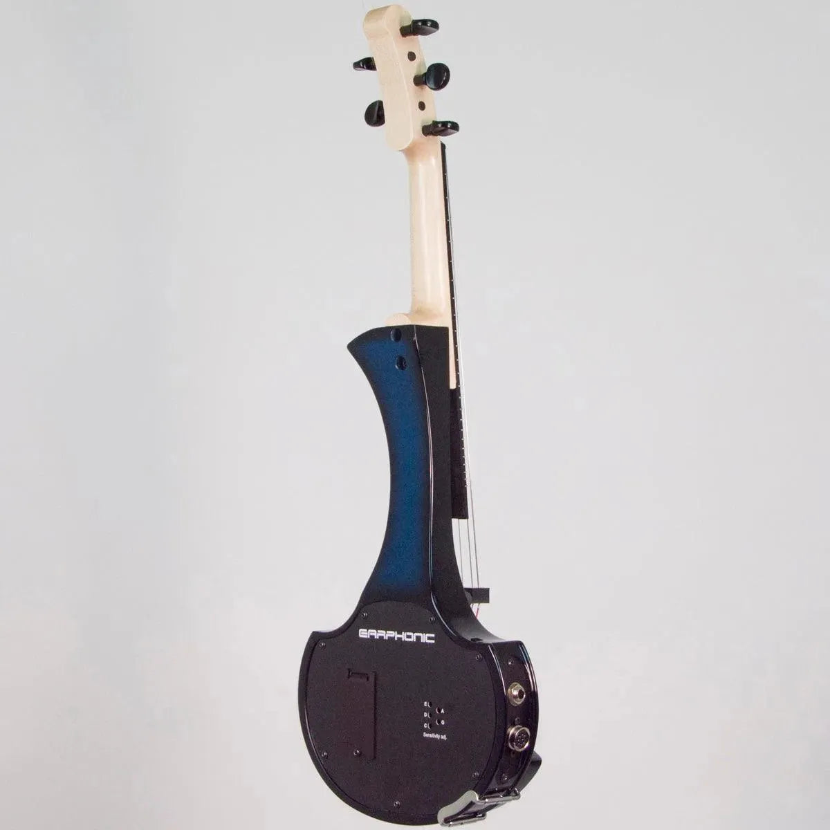 Cantini Earphonic 5-String Fretted Electric Violin with MIDI, Blue/Black Sunburst - Image 5