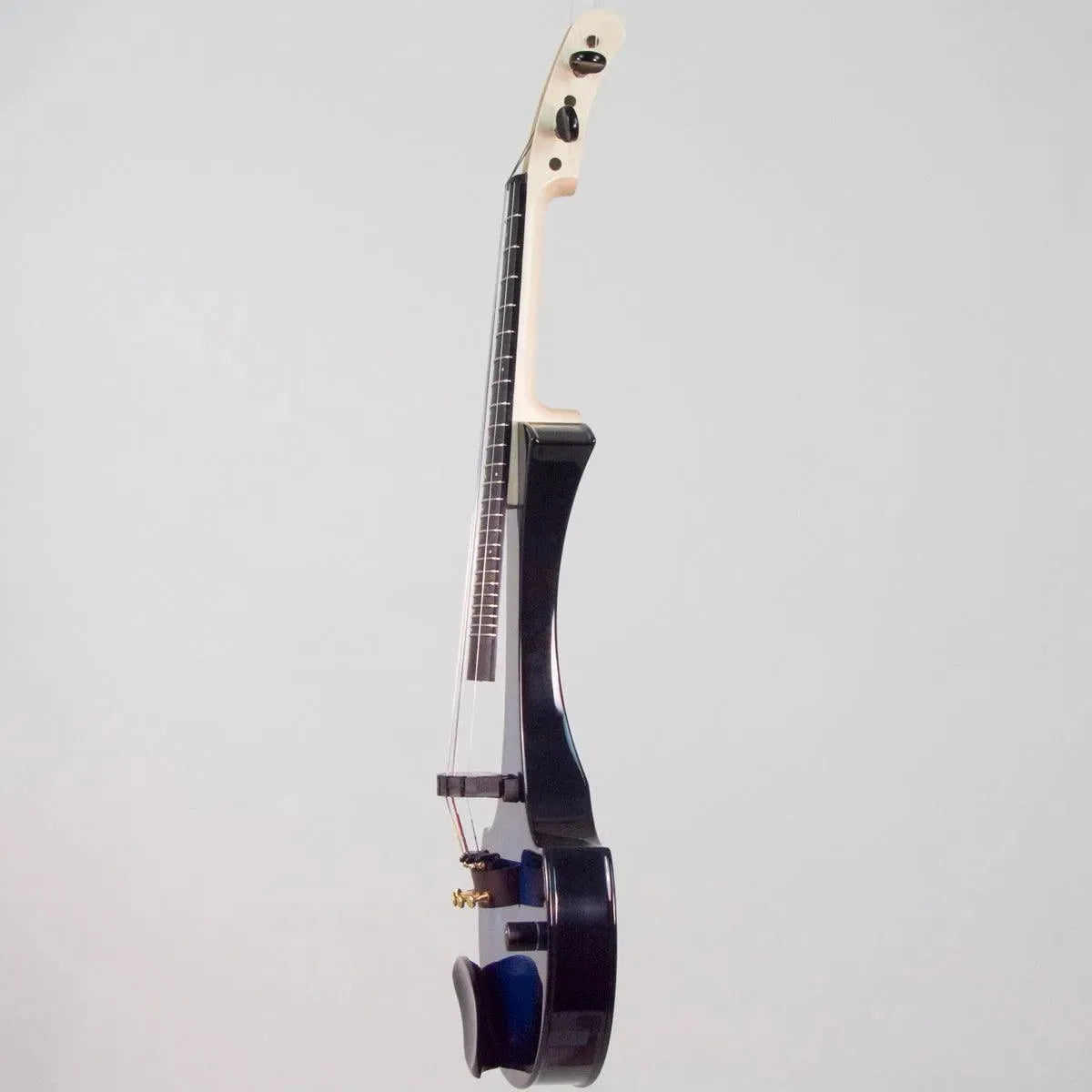 Cantini Earphonic 5-String Fretted Electric Violin with MIDI, Blue/Black Sunburst - Image 8